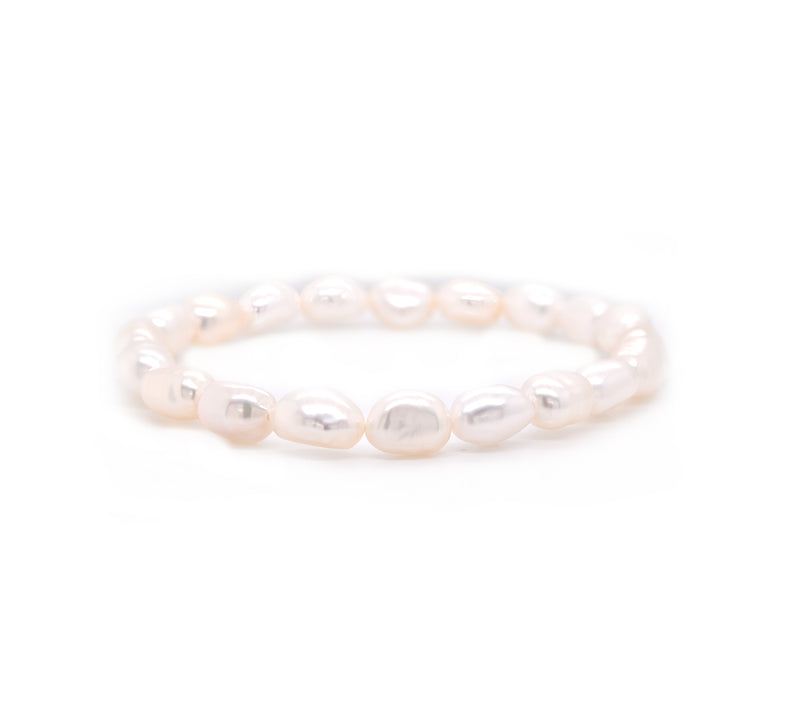 Freshwater Cultured Potato Pearl Stretch Bracelet
