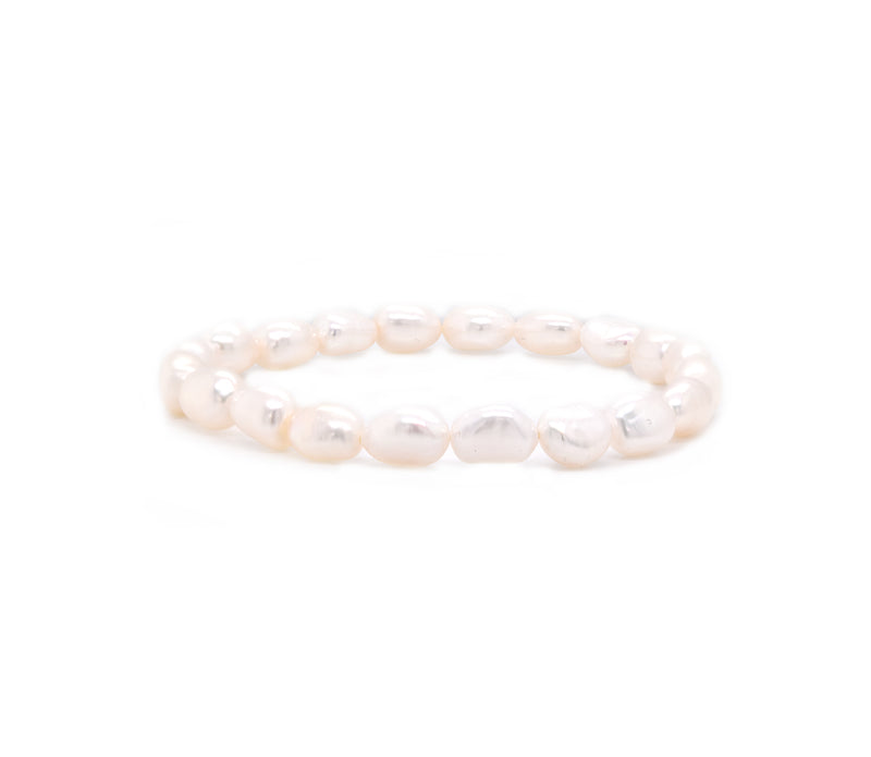 Freshwater Cultured Potato Pearl Stretch Bracelet