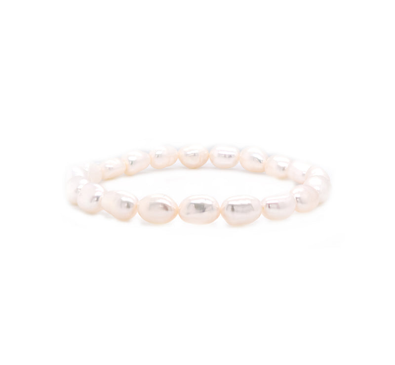Freshwater Cultured Potato Pearl Stretch Bracelet
