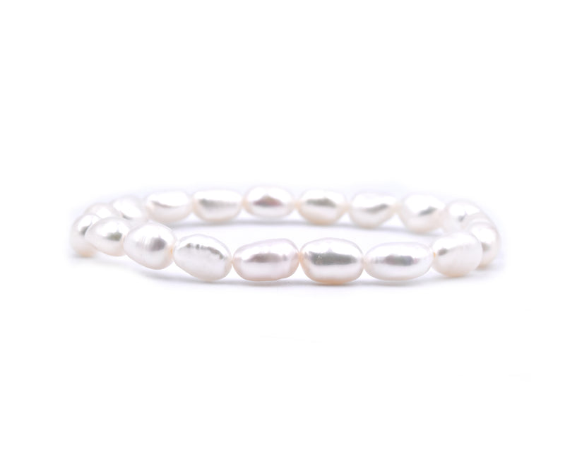 Freshwater Cultured Potato Pearl Stretch Bracelet