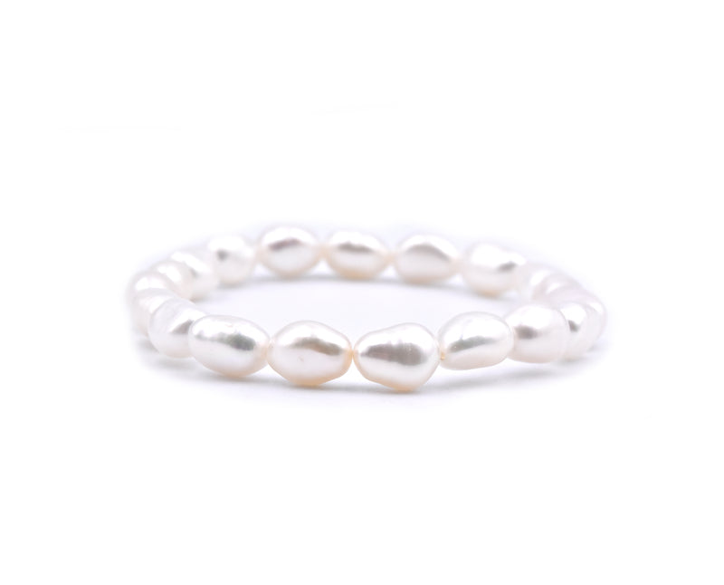 Freshwater Cultured Potato Pearl Stretch Bracelet