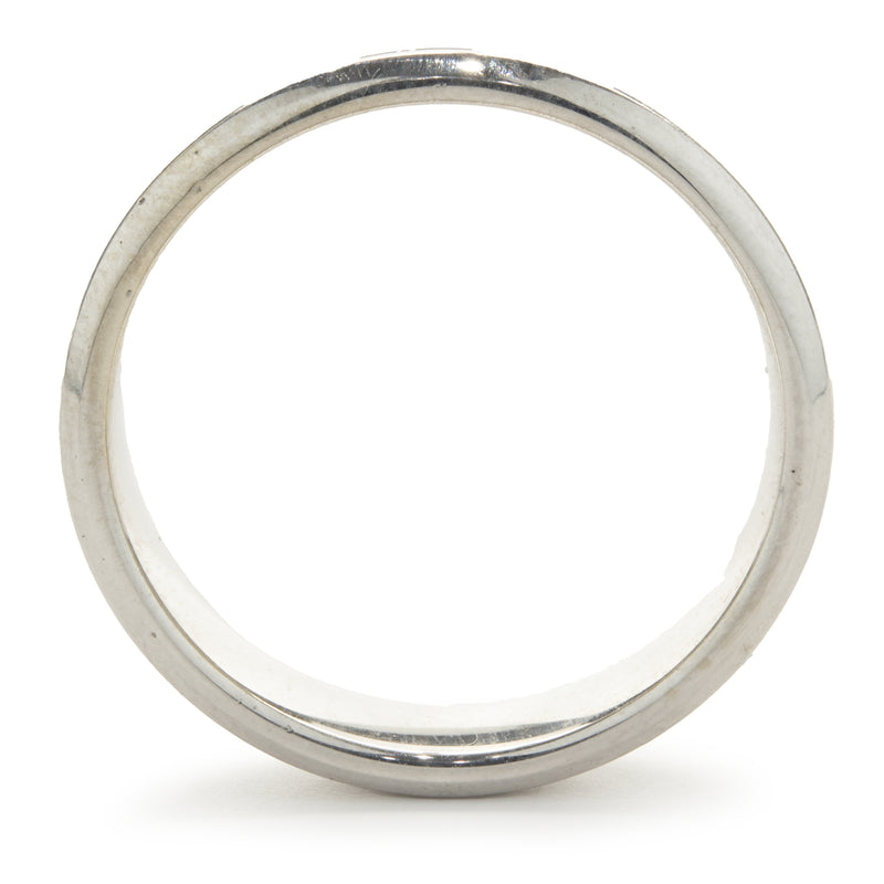18 Karat White Gold 4MM Band