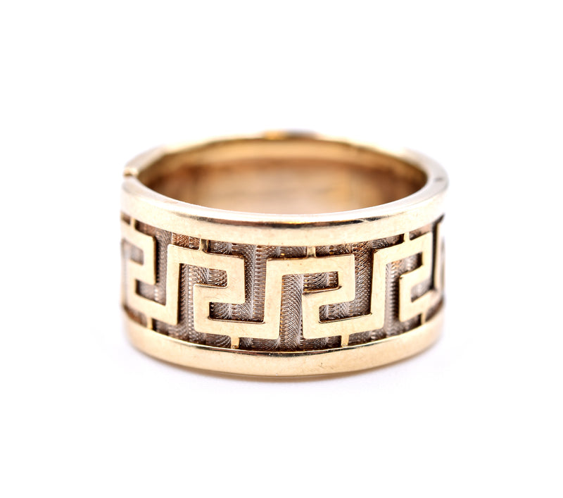 14k Yellow Gold Greek Design Ring