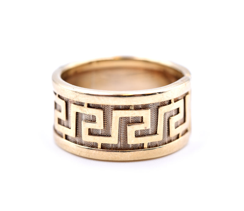 14k Yellow Gold Greek Design Ring