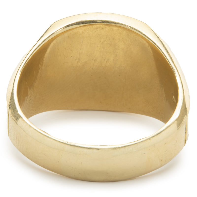 18 Karat Yellow Gold Retired U.S. Navy Signet Ring