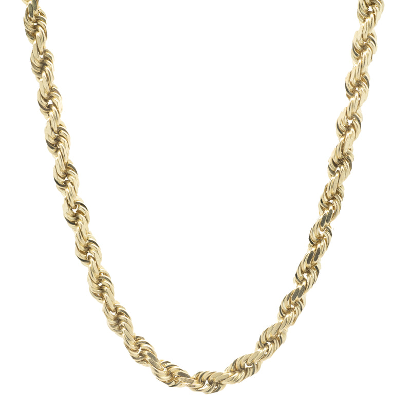 10 Karat Yellow Gold Rope Chain