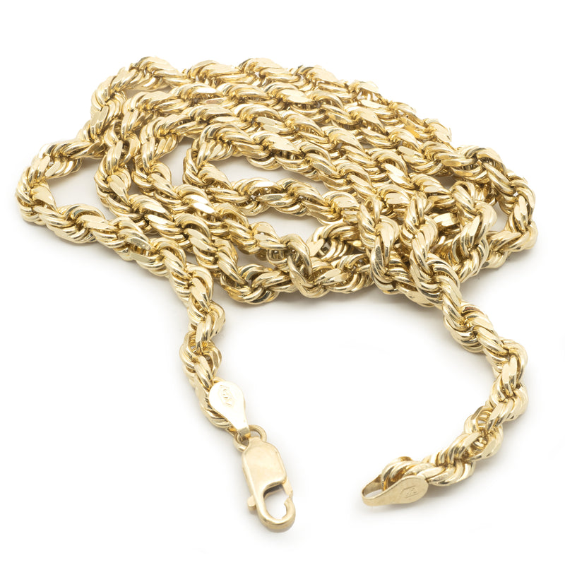 10 Karat Yellow Gold Rope Chain
