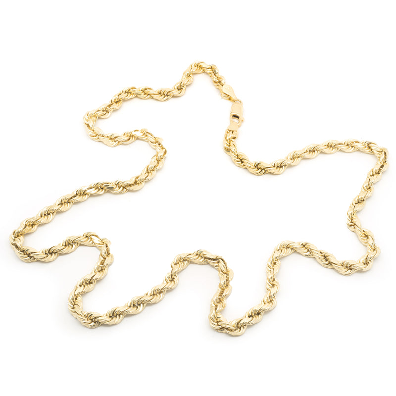 10 Karat Yellow Gold Rope Chain