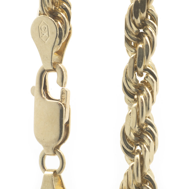 10 Karat Yellow Gold Rope Chain