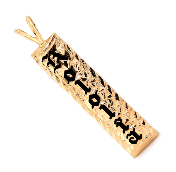 14 Karat Yellow Gold Hawaiian Kololia Pendant