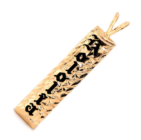 14 Karat Yellow Gold Hawaiian Kololia Pendant