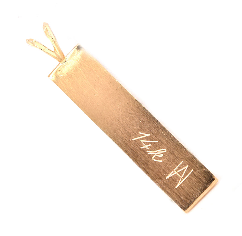 14 Karat Yellow Gold Hawaiian Kololia Pendant
