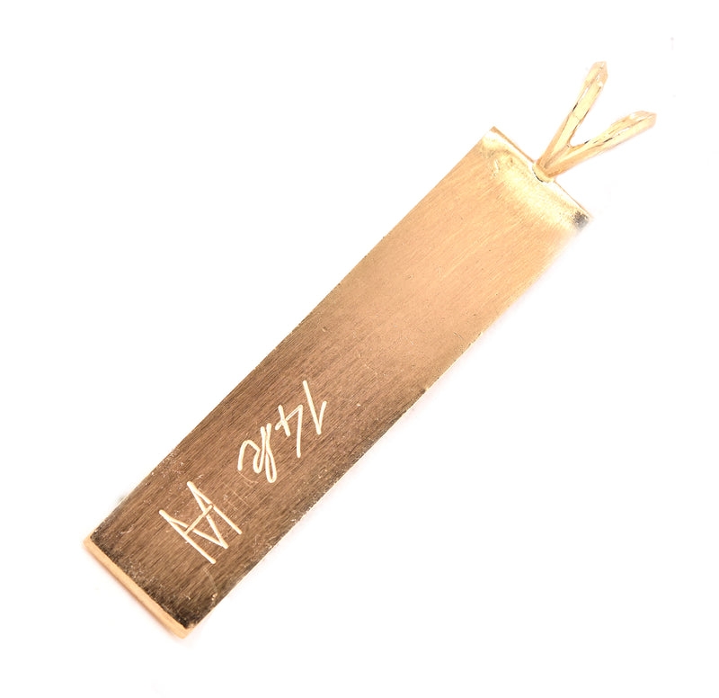 14 Karat Yellow Gold Hawaiian Kololia Pendant