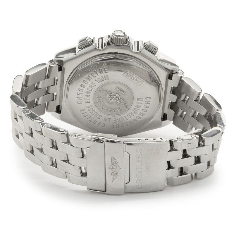 Breitling Stainless Steel Crosswind with Custom Set Diamond Bezel The Estate Watch And Jewelry Company