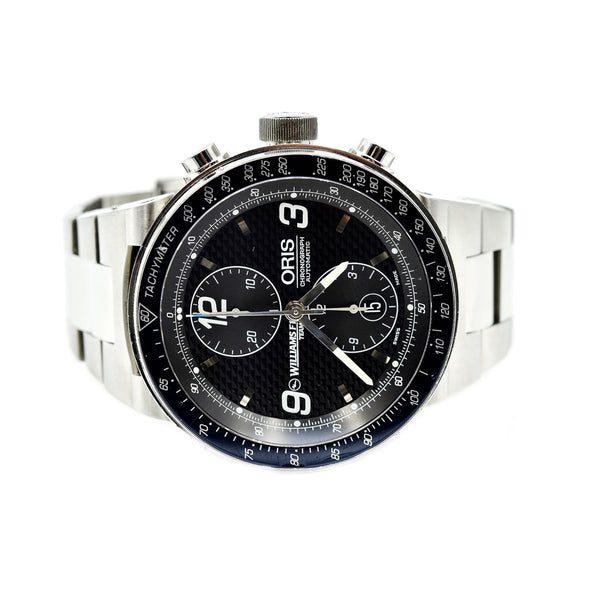 Stainless Steel Oris William F1 Chronograph Carbon Fiber Watch 7563
