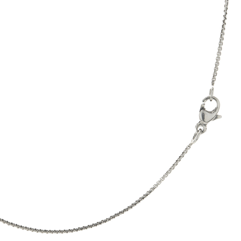 David Yurman Sterling Silver Diamond Quatrefoil Disc Necklace