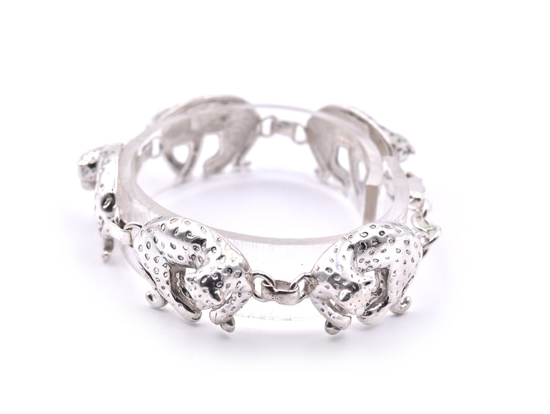 Sterling Silver Leopard Bracelet