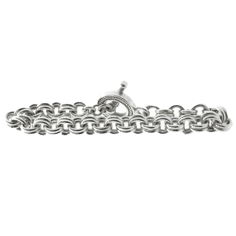 Sterling Silver Interlocking Circle Bracelet