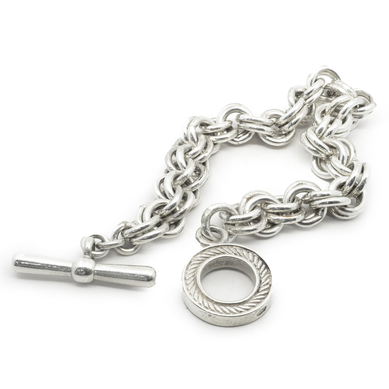 Sterling Silver Interlocking Circle Bracelet
