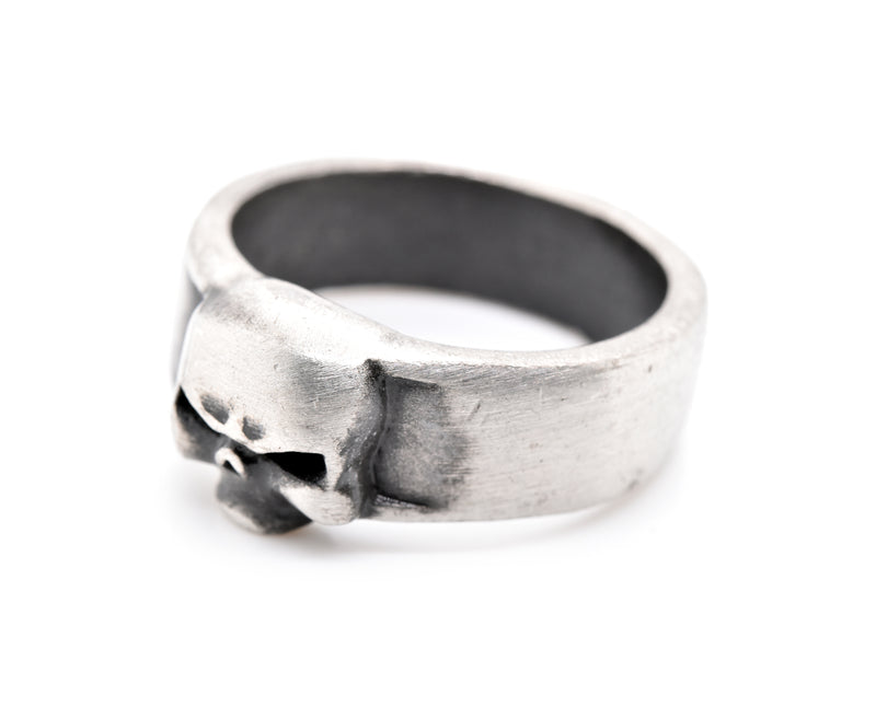 Men's Sterling Silver Skull Ring