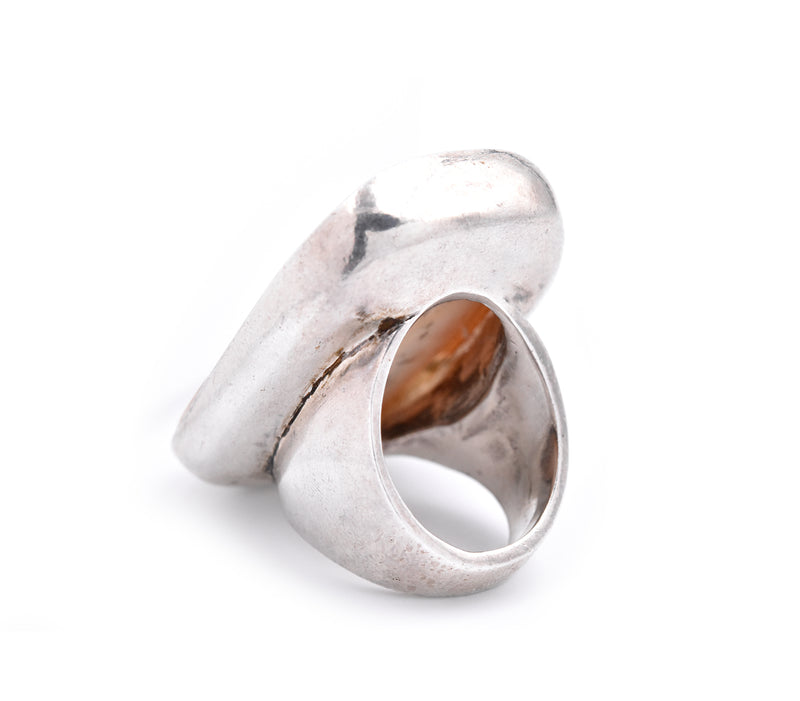Sterling Silver Vintage MahJong Ring