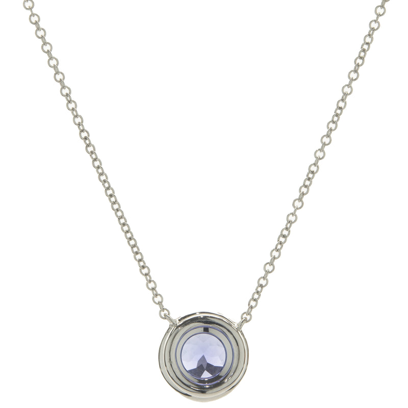 Tiffany & Co. Platinum Sapphire and Diamond Necklace