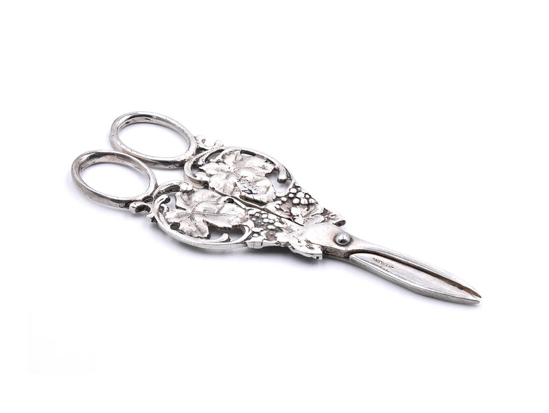 Sterling Silver Floral Scissors