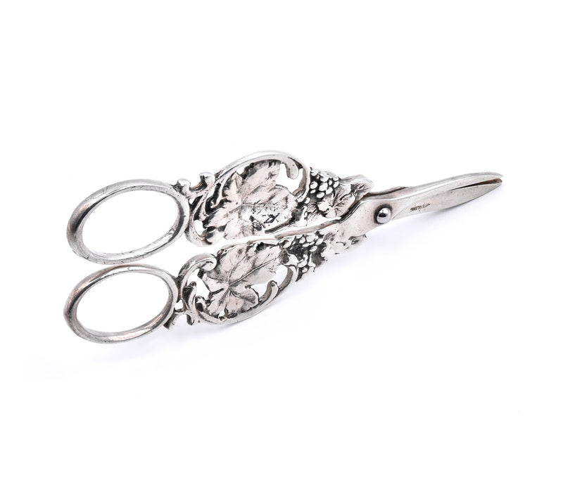 Sterling Silver Floral Scissors
