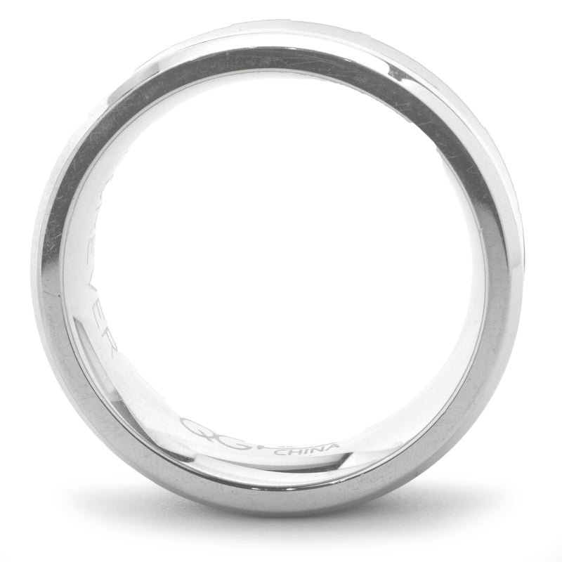 Stainless Steel 8MM Wood Inlay Band
