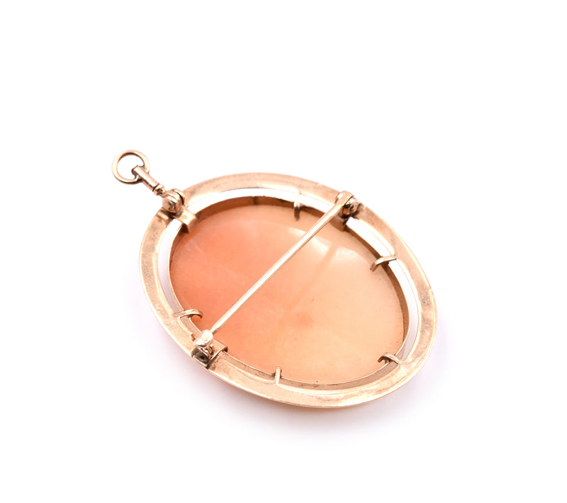 10k Yellow Gold Cameo Pin