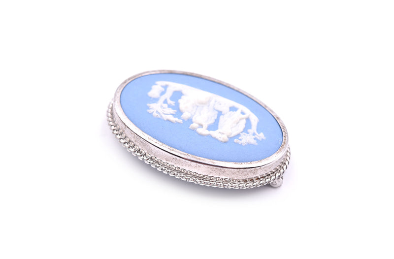 Sterling Silver Vintage Wedgewood Cameo Pin