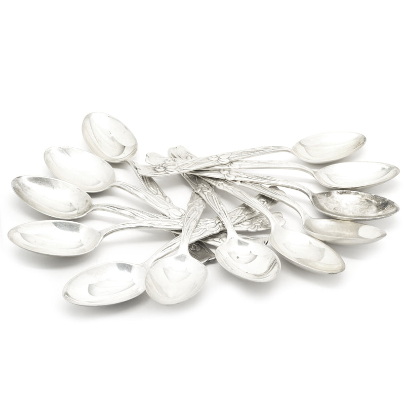 Tiffany & Co. Sterling Silver Demitasse Spoon Set of 12