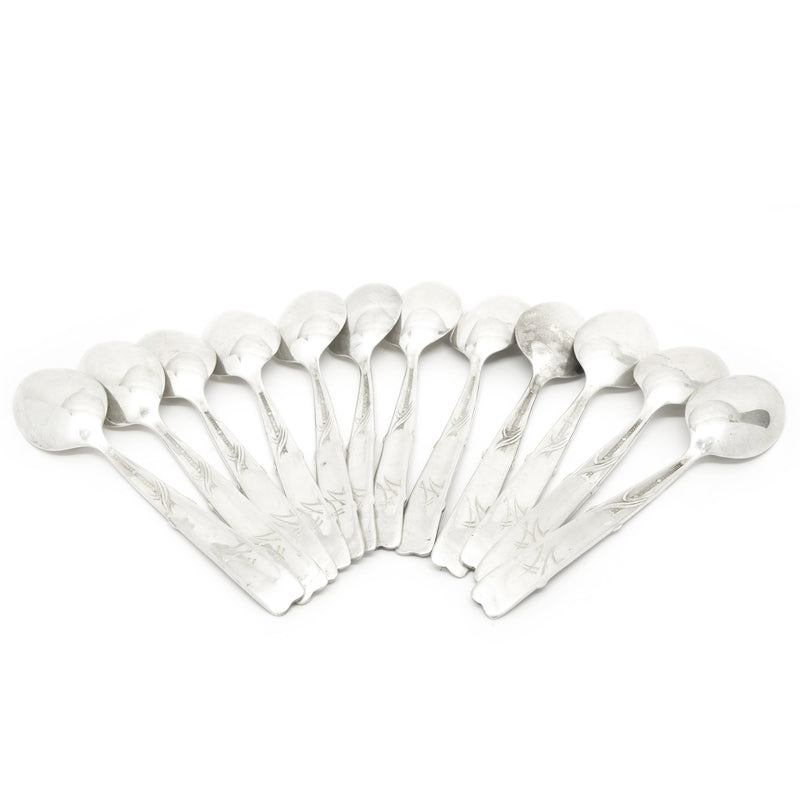 Tiffany & Co. Sterling Silver Demitasse Spoon Set of 12